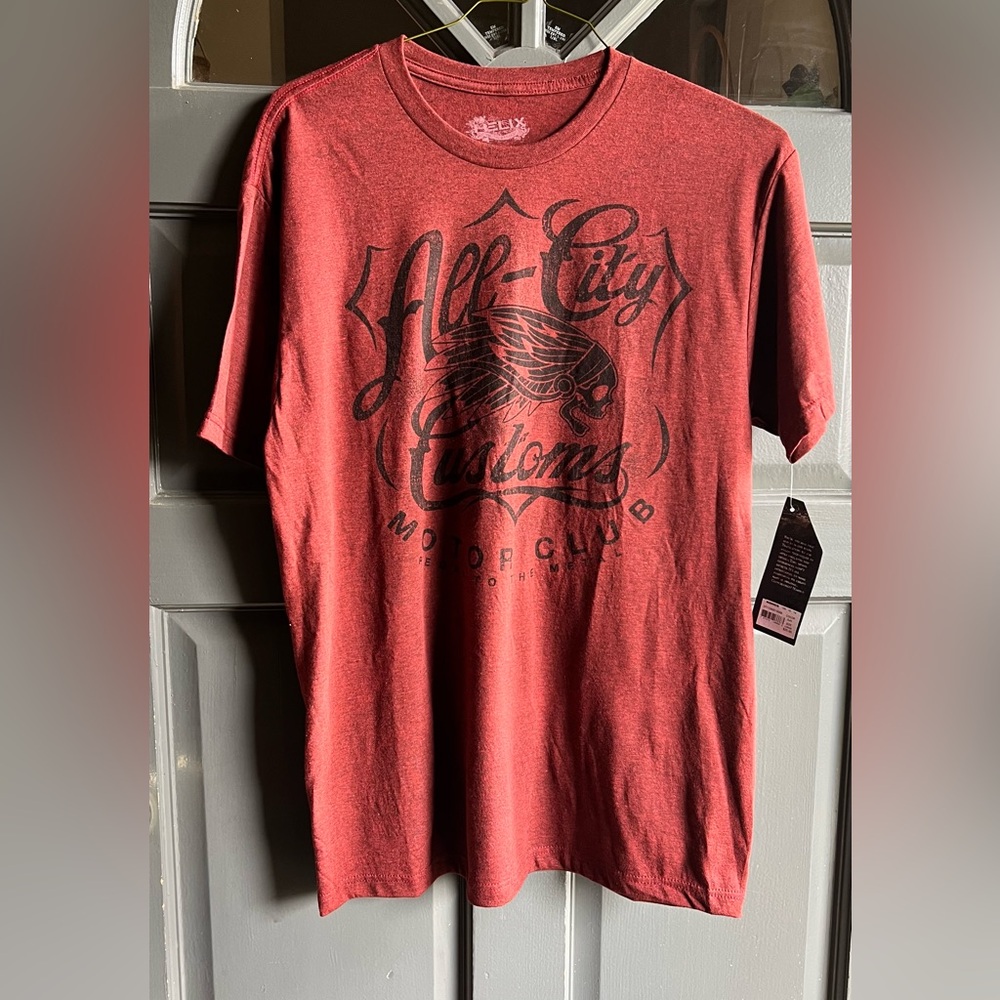 Men's Red Graphic T-Shirt All City Customs